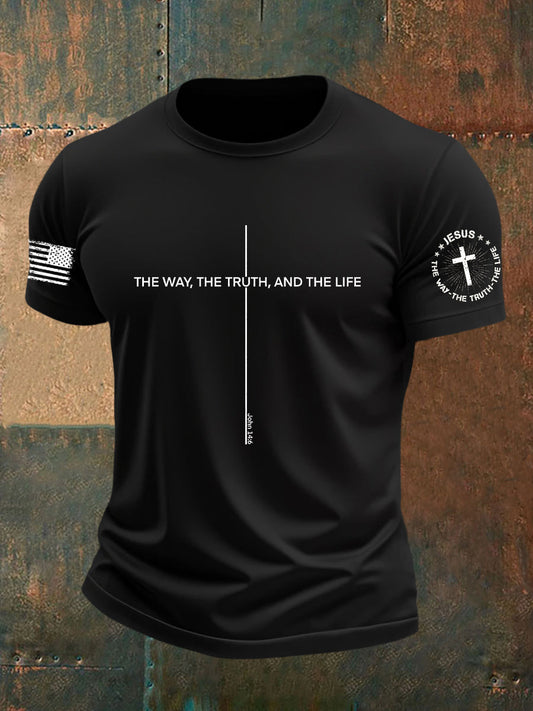 Men's John 14 6 Jesus The Way The TruthThe Life Short Sleeve T-shirt