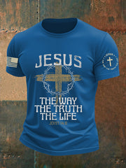 Men's John 14 6 Jesus The Way The TruthThe Life Short Sleeve T-shirt