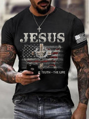 Men's John 14 6 Jesus The Way The TruthThe Life Short Sleeve T-shirt