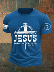 Men's John 14 6 Jesus The Way The TruthThe Life Short Sleeve T-shirt