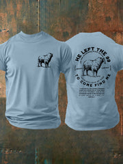 Men's He Left the 99 Faith Cross Short Sleeve T-shirt