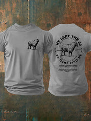 Men's He Left the 99 Faith Cross Short Sleeve T-shirt