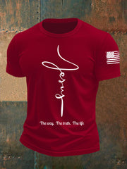 Men's Jesus The Way The Truth The Life Short-sleeved T-shirt