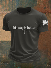 Men's His Way Is Better Short-sleeved T-shirt