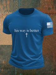 Men's His Way Is Better Short-sleeved T-shirt