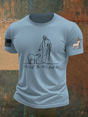 Men's Christian He Left the 99 to Find Me Short Sleeve T-shirt