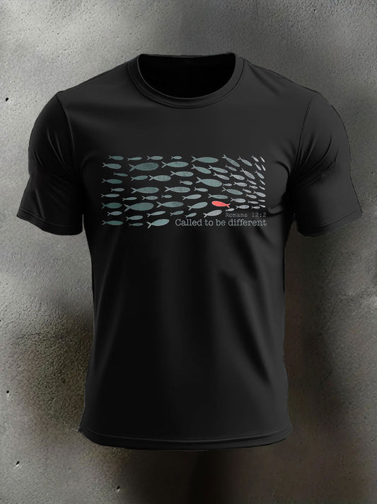 Men's Called to Be Different Printed Casual T-shirt