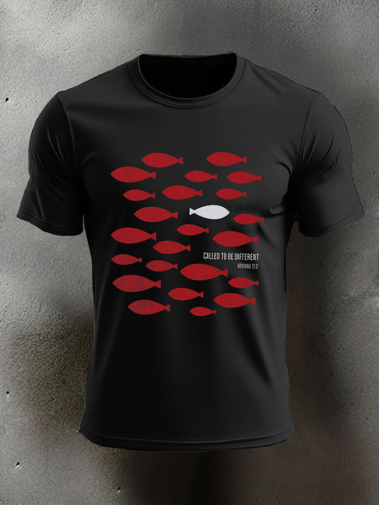 Men's Called to Be Different Printed Casual T-shirt