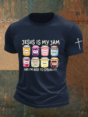 Men's Funny Christian Jesus Is My Jam Short Sleeve T-shirt