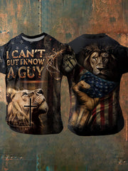 Men's I Can't But I Know A Guy Printed Casual T-shirt