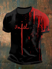 Men's Jesus's Blood Faith Print t-shirt