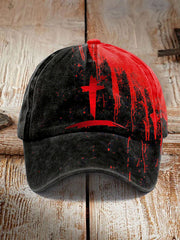 Unisex Jesus's Blood Faith Print Print Cap