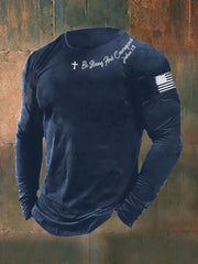 Men's Be Strong And Courageous Long Sleeve T-shirt