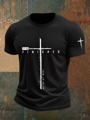 Men's It Is Finished Printed Casual T-shirt