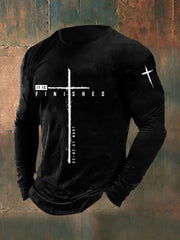 Men's It Is Finished Printed Casual T-shirt