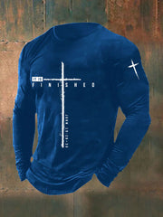 Men's It Is Finished Printed Casual T-shirt