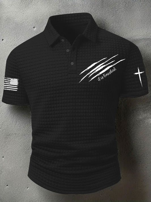 Men's It Is Finished Printed Casual Top