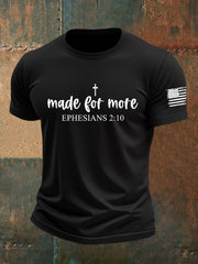 Men's Made for More Ephesians 2:10 Faith Cross Short Sleeve T-Shirt