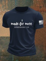 Men's Made for More Ephesians 2:10 Faith Cross Short Sleeve T-Shirt