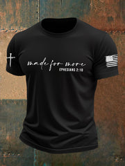 Men's Made for More Ephesians 2:10 Faith Cross Short Sleeve T-Shirt