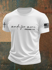 Men's Made for More Ephesians 2:10 Faith Cross Short Sleeve T-Shirt
