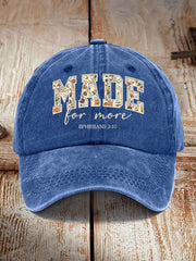 Unisex Made for More Ephesians 2:10 Print Hat