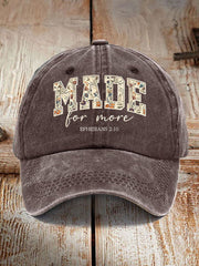 Unisex Made for More Ephesians 2:10 Print Hat