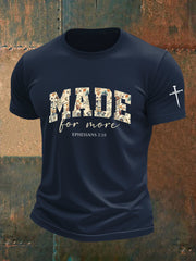 Men's Made for More Ephesians 2:10 Faith Cross Short Sleeve T-Shirt