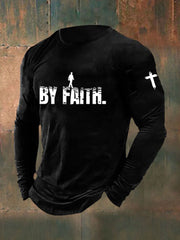 Men's Walk By Faith Printed Casual T-shirt