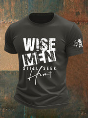 Men's Christian Wise Men printed casual T-shirt
