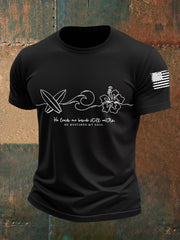 Men's He Leads Me By Still Waters He Restores My Soul Short-sleeved T-shirt