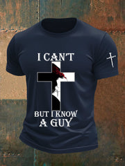 Men's I Can't But I Know A Guy Printed Casual T-shirt