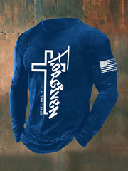 Men's Forgiven Faith Cross Long Sleeve T-shirt