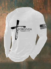 Men's Forgiven Faith Cross Long Sleeve T-shirt