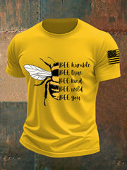 Men's Bee humble Bee True Bee Kind Short-sleeved T-shirt