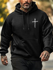 Men's Jesus The Way The Truth The Life Printed Casual Hoodie