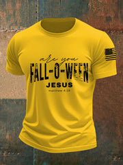 Men's Are You Fall-o-ween Jesus Short-sleeved T-shirt