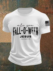 Men's Are You Fall-o-ween Jesus Short-sleeved T-shirt