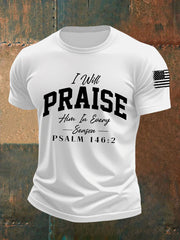 Men's I Will Praise Him In Every Season Short-sleeved T-shirt