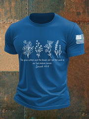 Men's The Grass Withers And The Flowers Fall Short-sleeved T-shirt