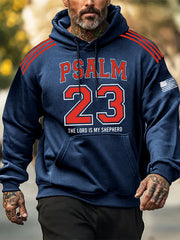 Men's Psalm 23 The Lord Is My Shepherd Oversized Drop-Shoulder Hoodie
