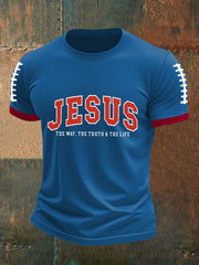 Men's Jesus The Way The Truth The Life Short Sleeves T-shirt