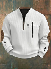 Men's It Is Finished Cross Printed Casual Top