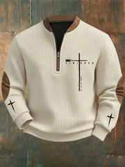 Men's It Is Finished Cross Printed Casual Top