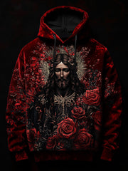 Men's Faith Christianity Art Oversized Drop-Shoulder Hoodie