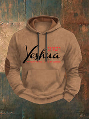 Men's Yeshua Printed Casual Hoodie