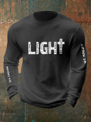 Men's Christian Bible Verses Faith Waffle Long Sleeve T-Shirt