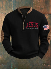 Men's Jesus The Way The Truth The Life Print Sweatshirt