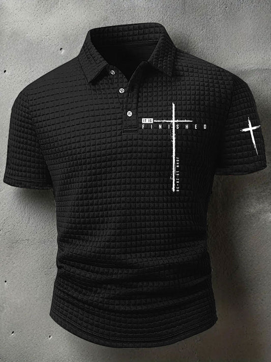 Men's It Is Finished Printed Casual Top