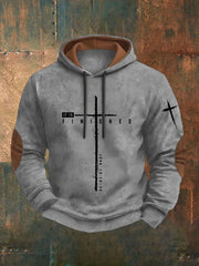 Men's It Is Finished Printed Casual Hoodie